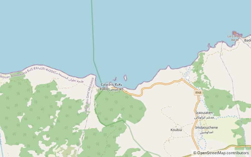 Cala Iris Islet location map