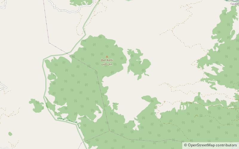 Jebel Kelti location map