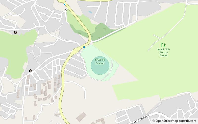national cricket stadium tangier location map