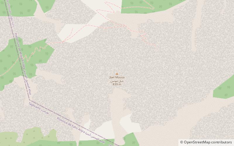 Djebel Musa location map