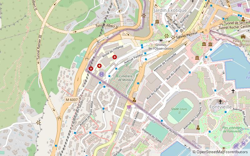 Cimetière de Monaco location map