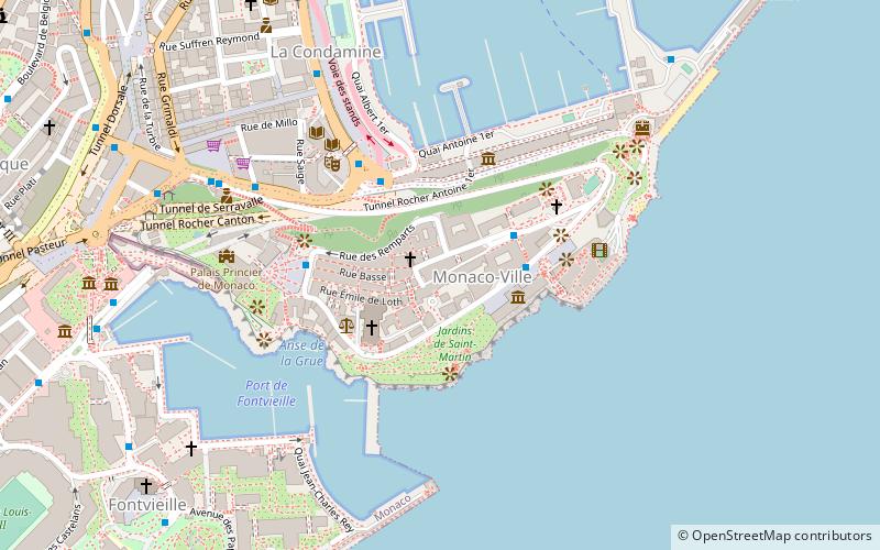 Rocher de Monaco location map
