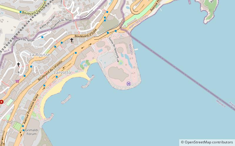 Monte-Carlo Sporting location map