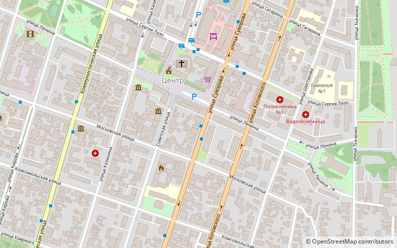 Synagogue location map