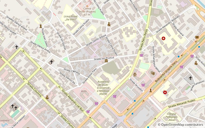 pushkin museum chisinau location map