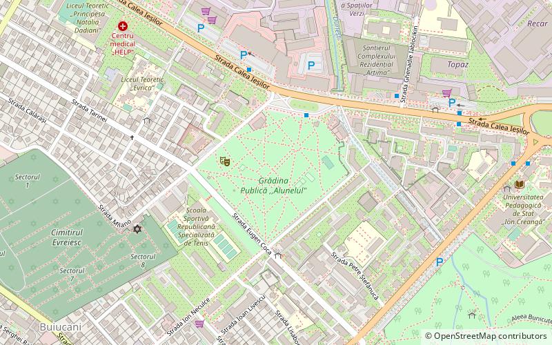 parcul alunelul chisinau location map