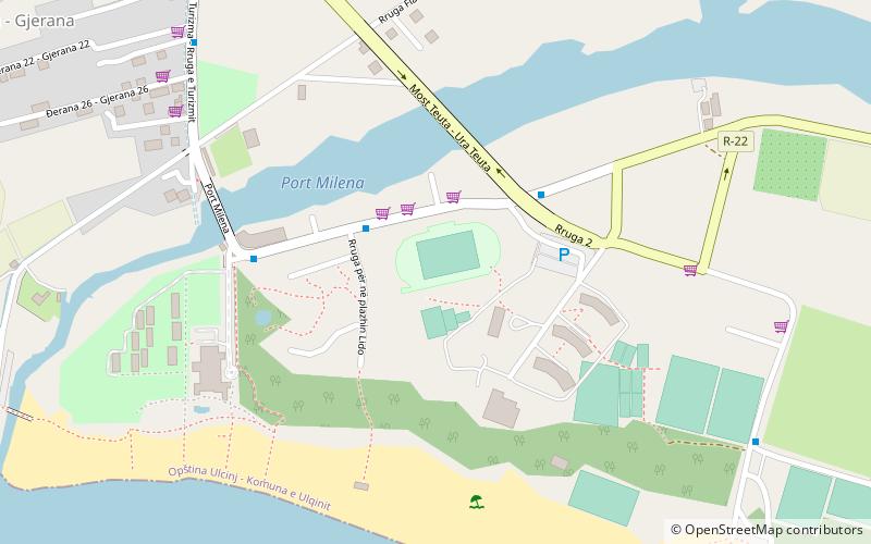 stadion olympic ulcinj location map