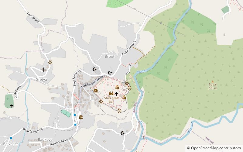 Acueducto de Bar location map