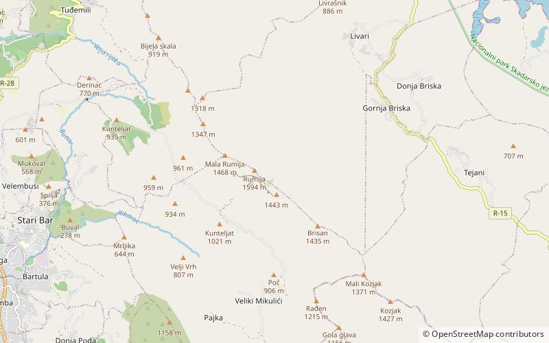 Mont Rumija location map