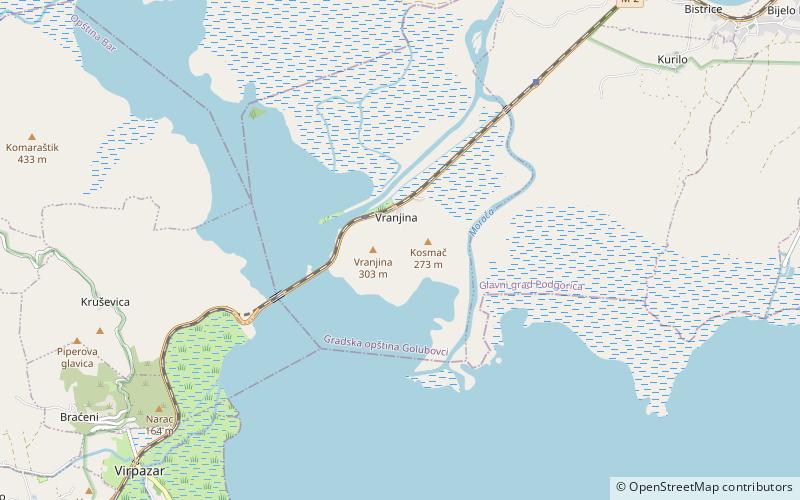 Vranjina location map