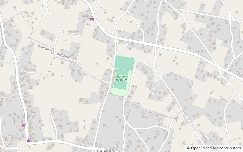 Stade Trešnjica location map