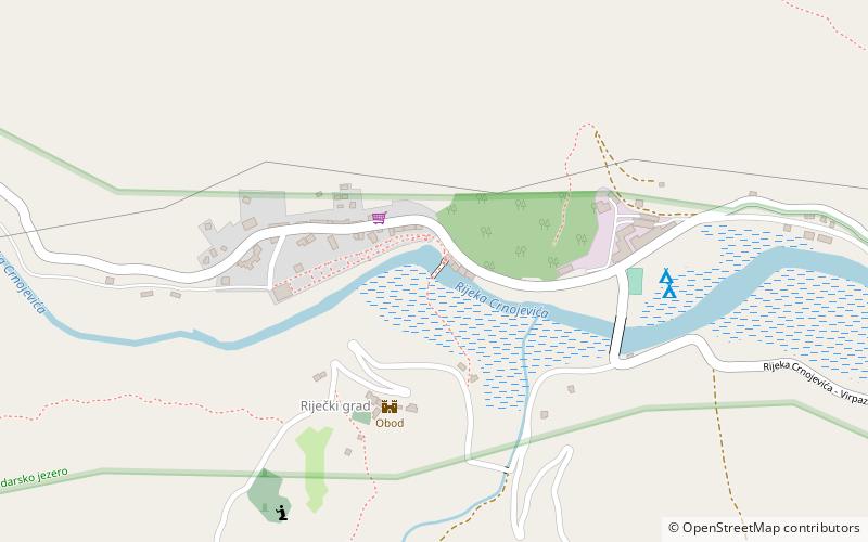 Rijeka Crnojevića bridge location map