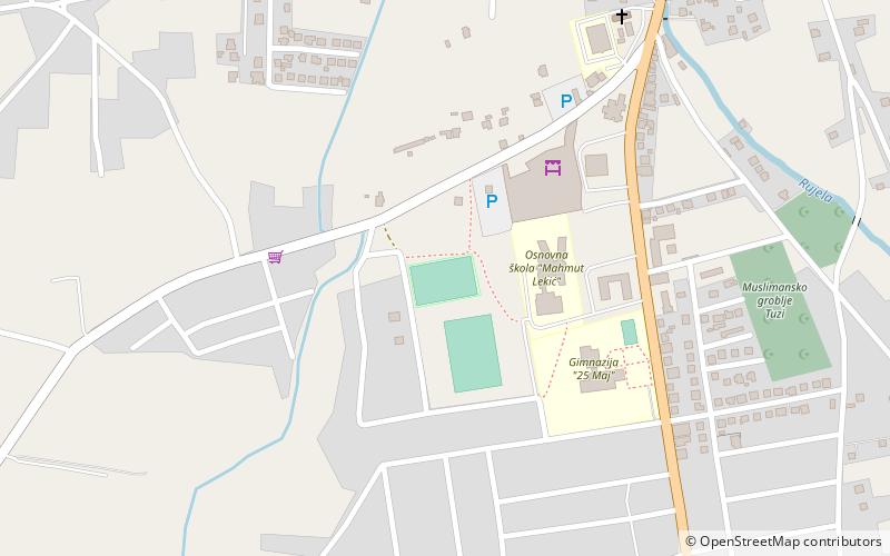 stadion tusko polje podgorica location map
