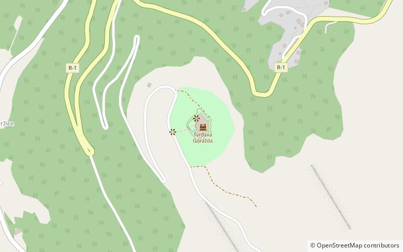 Fort Gorazda location map