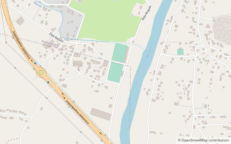 dg arena podgorica location map