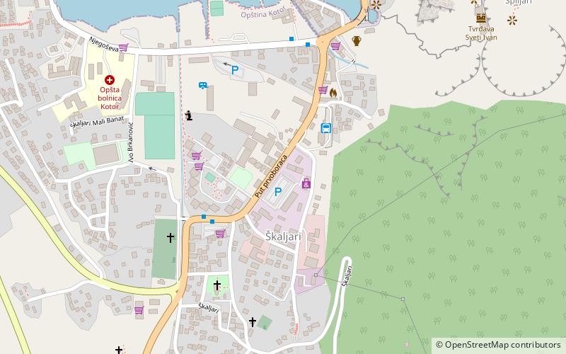 Škaljari location map