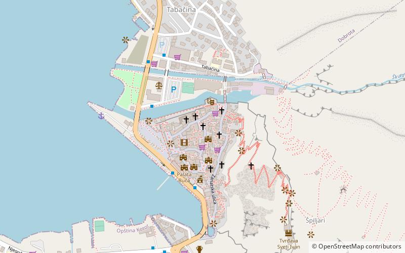 crkva sv luke kotor location map