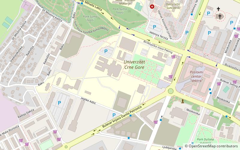 Universidad de Montenegro location map