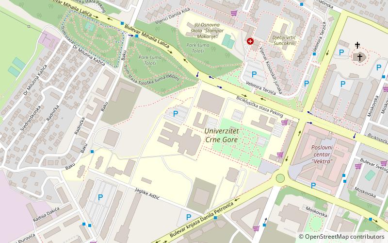 University of Montenegro Faculty of Civil Engineering location map