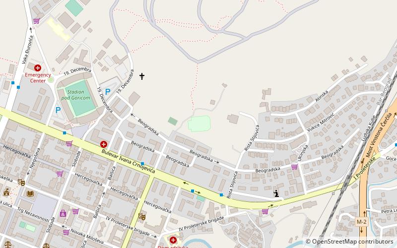 stadion malih sportova podgorica location map