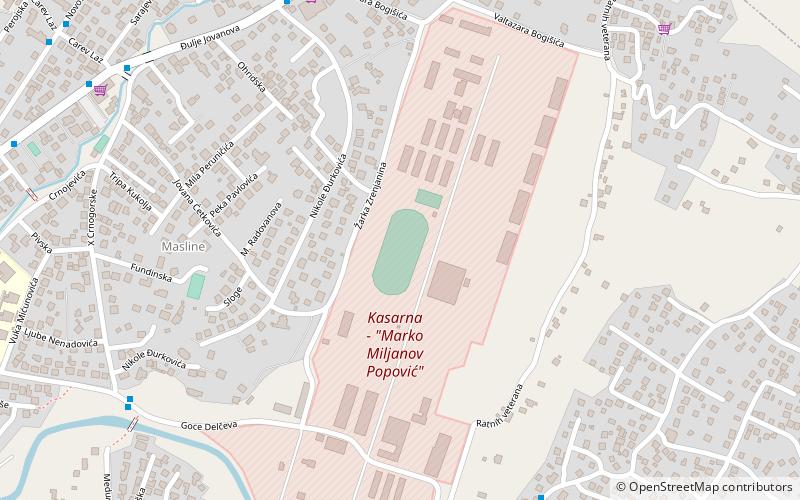 stadion masline podgorica location map