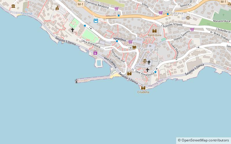 kral herceg novi location map
