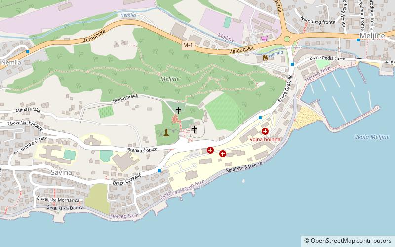 Monastyr Savina location map