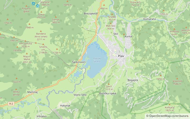 Lac de Plav location map