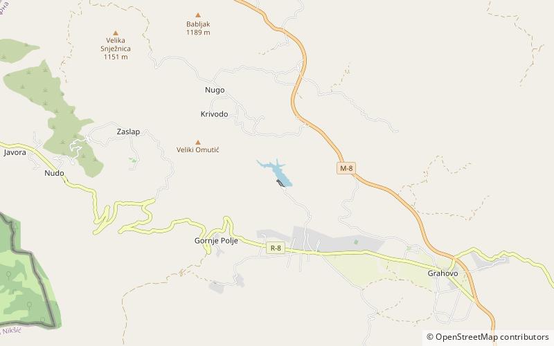 Lake Grahovo location map