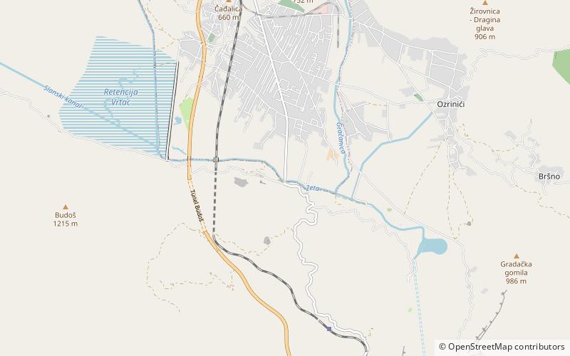 tsars bridge niksic location map