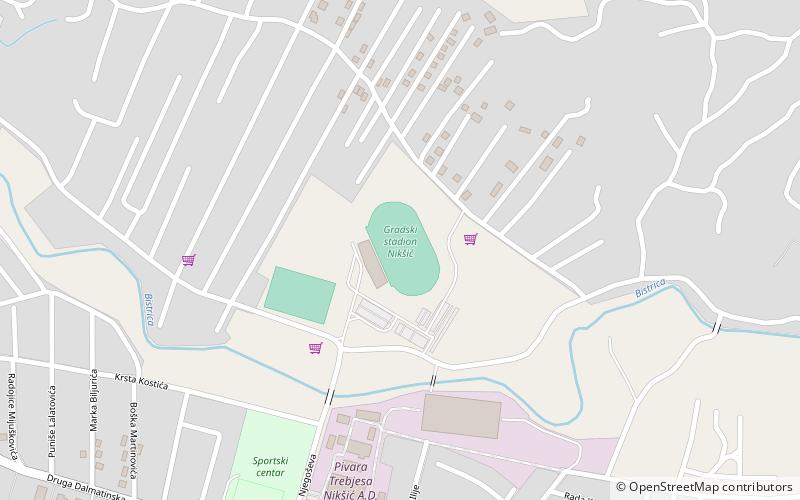 Gradski stadion location map