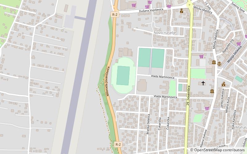 Gradski Stadion de Berane location map