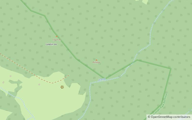 pirlitor durmitor national park location map