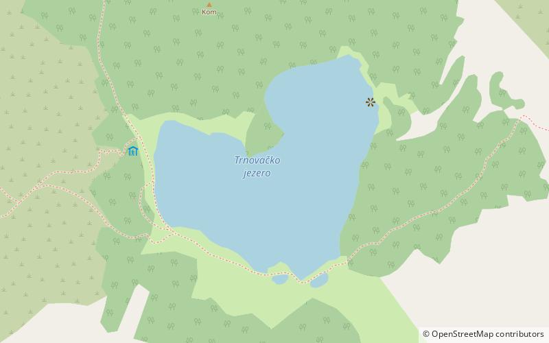 Trnovačko jezero location map