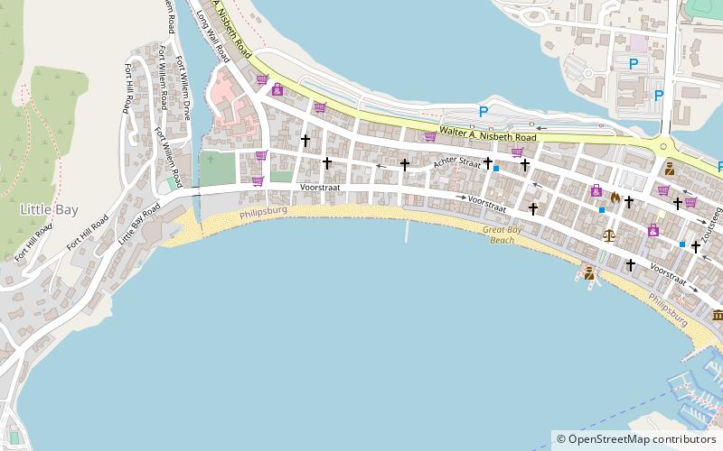 great bay beach philipsburg location map