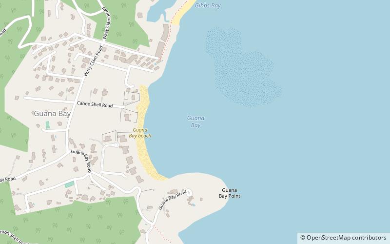 guana bay beach philipsburg location map