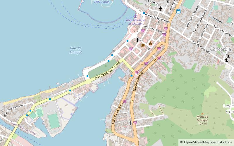 marina royale marigot location map