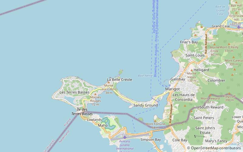 petite baie sandy ground location map