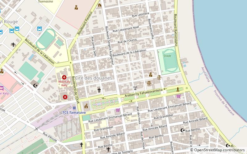 uniwersytet toamasina location map
