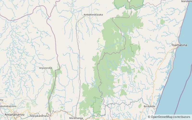 Analamazaotra Special Reserve location map