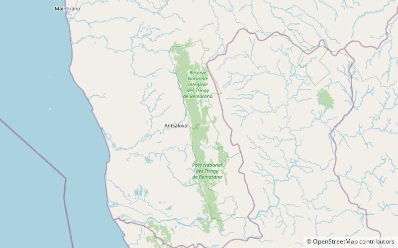 Tsingy de Bemaraha National Park location map