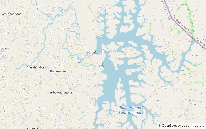 Tsiazompaniry Dam location map