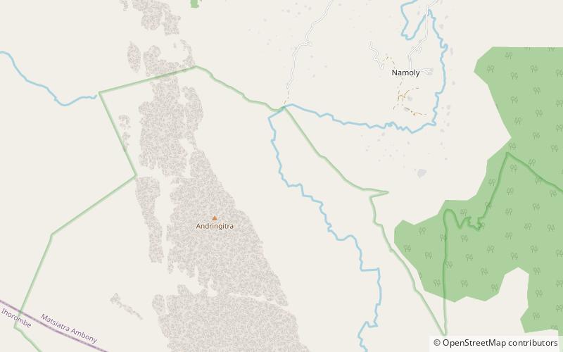 riandahy falls park narodowy andringitra location map