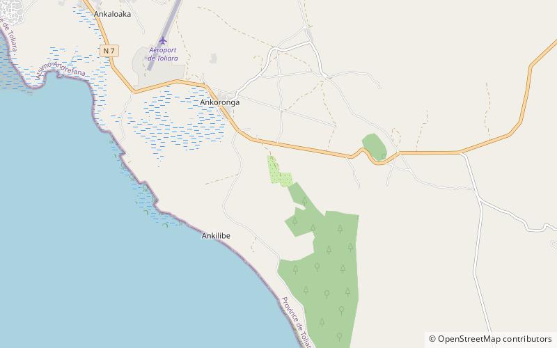 Arboretum d’Antsokay location map