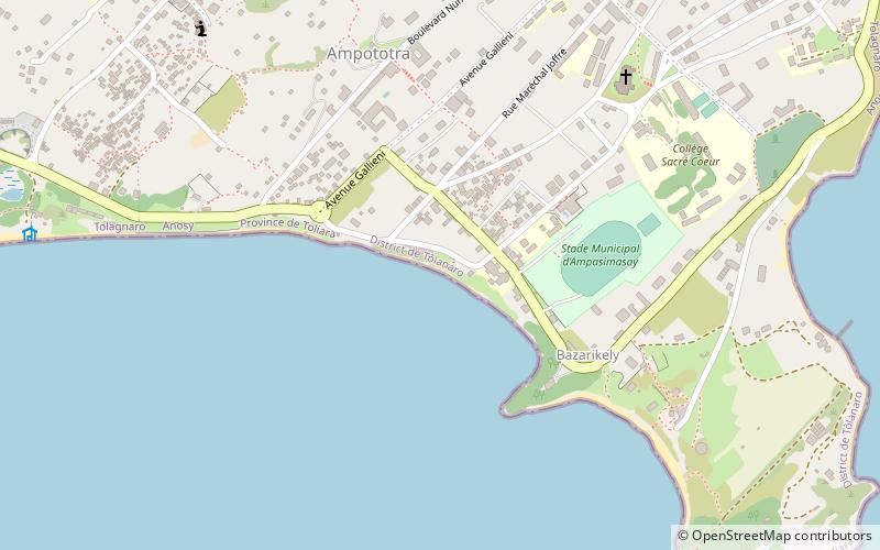 faux cap beach taolagnaro location map