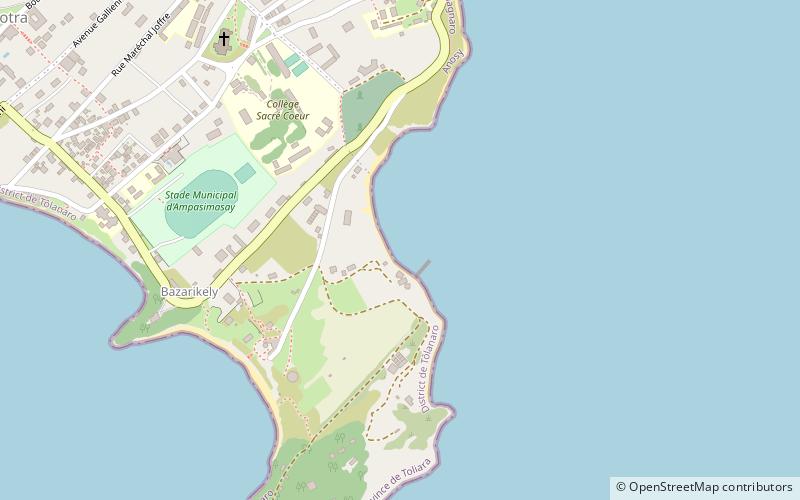 plage monseigneur tolanaro location map