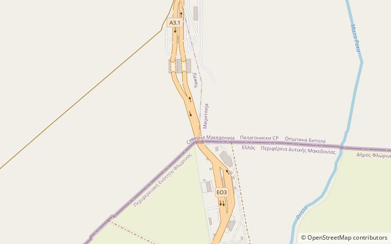 Medžitlija-Níki location map