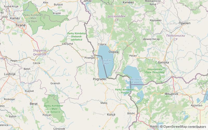 Ohrid-Prespa Transboundary Biosphere Reserve location map