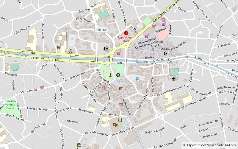 yeni mosque bitola location map