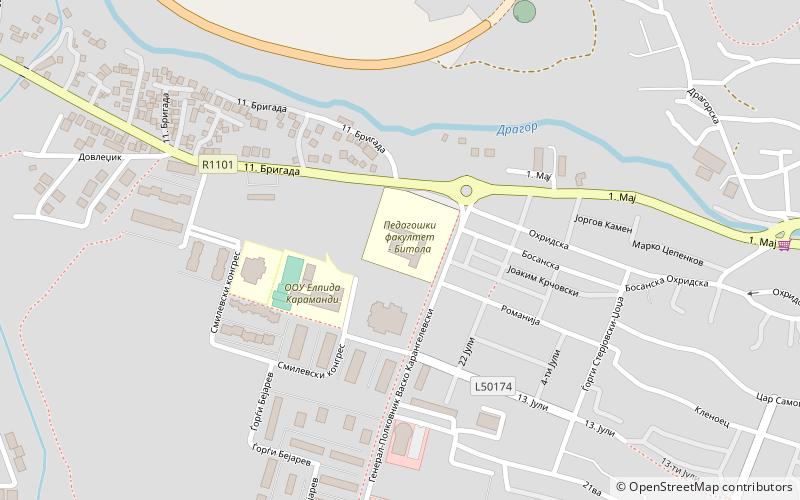 uniwersytet swietego klemensa z ochrydy bitola location map